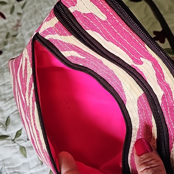 Dooney & Bourke Pink Zebra Stripe Crossbody Bag - Picture 9 of 14